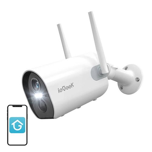 Wireless WiFi outdoor camera ieGeek ZS-GX2S white 5200mAh, ieGeek ZS-GX2S White