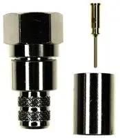 RF/COAXIAL, F PLUG, STRAIGHT, 75 OHM, CRIMP 222123