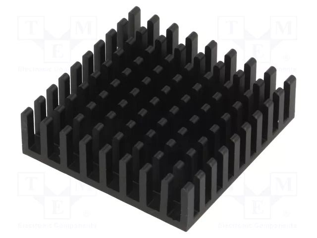 Heatsink: extruded; black; L: 35mm; W: 35mm; H: 10mm; 15.7K/W FISCHER ELEKTRONIK ICKBGA35X35X10