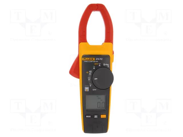 Meter: multifunction; digital,pincers type; Øcable: 34mm; LCD FLUKE FLK-374FC