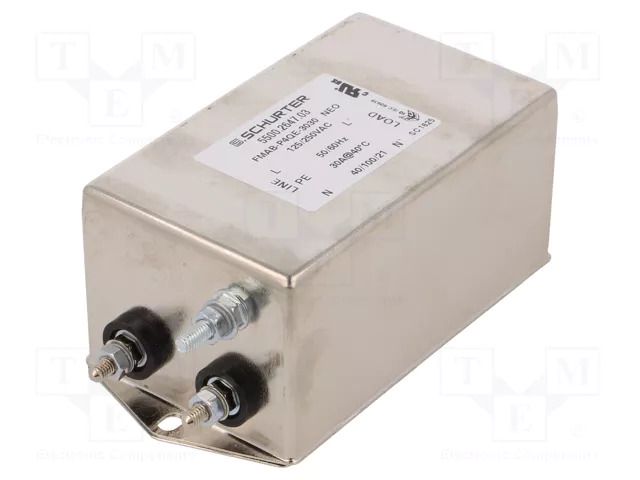 Filter: anti-interference; single-phase; 250VAC; Ioper.max: 30A SCHURTER 5500.2647.03
