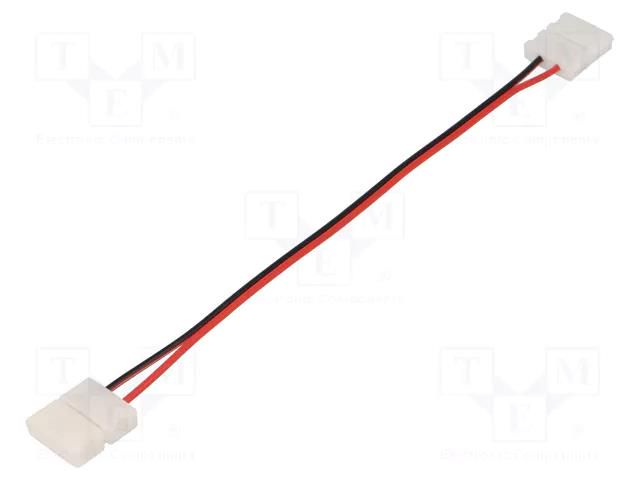 Connector: for LED stripes; for 10mm stripes; coupler; PIN: 2 LUCKYLIGHT 10MMBXB-2