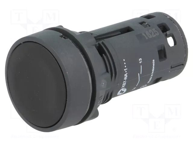 Switch: push-button; 22mm; Stabl.pos: 1; NO; black; none; IP65; flat SCHNEIDER ELECTRIC XB7NA21