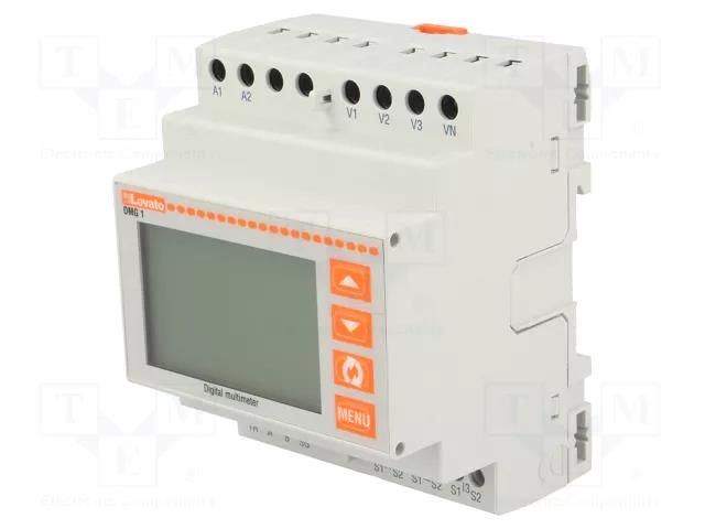 Meter: network parameters; for DIN rail mounting; LCD; DMG; 1A,5A LOVATO ELECTRIC DMG110