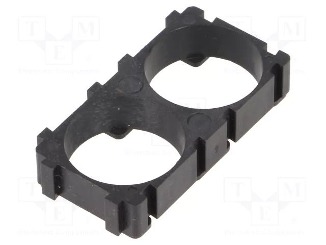 Holder; 18650; polypropylene; 42x22x8mm BTO BAT.H-18650X2
