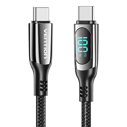 Vention TAYBH USB 2.0 C-C 5A 100W 2M USB cable (black), Vention TAYBH