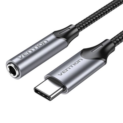 Adapter Vention BGMHF USB-C M do 3.5mm Jack 1M (szary), Vention BGMHF