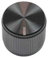 KNOB, ROUND SHAFT, ALUMINIUM, 6.35MM ACCKMR1916NLT14