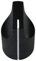 KNOB, ROUND SHAFT, ALUMINIUM, 6MM ACCKMP1627NLP6