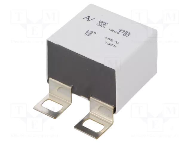 Capacitor: polypropylene; 1uF; ESR: 3.3mΩ; C4B; ±5%; Pitch: 25mm KEMET C4BSPBX4100ZAJJ
