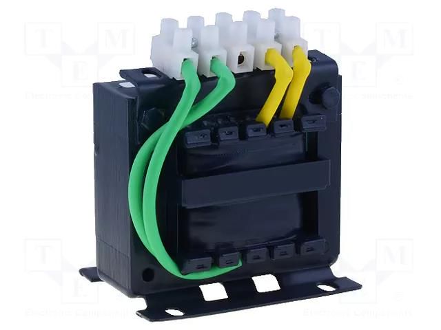 Transformer: mains; 80VA; 230VAC; 24V; Leads: terminal block; IP00 BREVE TUFVASSONS TMM80/A230/24V