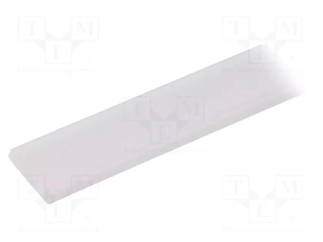 Cover for LED profiles; white; 1m; Kind of shutter: F; push-in TOPMET TOP-A2050038