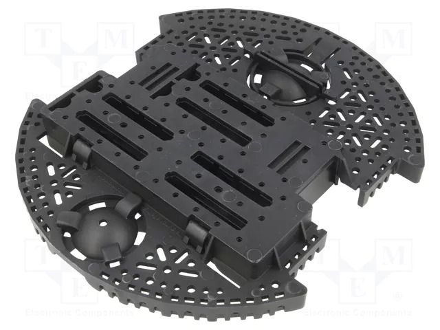 Wheeled chassis; POLOLU Romi; black; 3÷6VDC; Mot.qty: 2 POLOLU POLOLU-3500