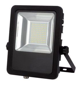 Lauko šviestuvas LED 50W neutraliai balta 230Vac, 5500lm, IP65, juodas, PROJECT, LED LINE 470522 5907777470522
