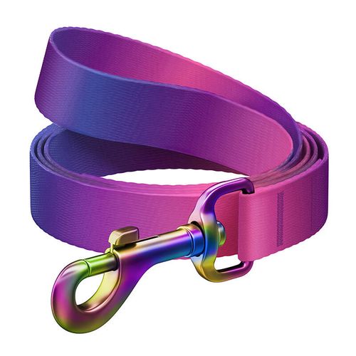 WAUDOG gradient nylon dog leash, length 122cm, purple, Waudog 46609