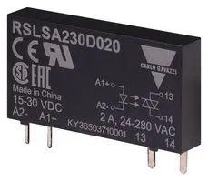 SSR, SPST-NO, 2A, 3 TO 12VDC, SKT/TH RSLSA230M020
