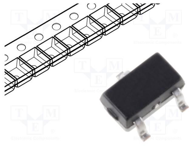 Sensor: Hall; unipolar; SOT23; 35÷135Gs; Usup: 3÷24VDC HONEYWELL SS341RT