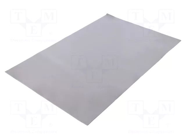 Heat transfer pad: gel; L: 300mm; W: 200mm; Thk: 1mm; 4.5W/mK; glued FISCHER ELEKTRONIK GEL/45/10