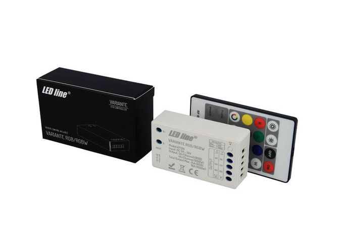 LED controller, 5-24V, 4x4A (3x5A), RGBW, +RF with remote control, LED LINE 471314 5907777471314