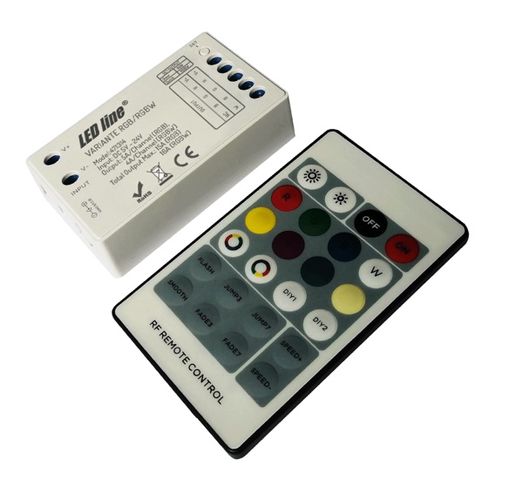 LED controller, 5-24V, 4x4A (3x5A), RGBW, +RF with remote control, LED LINE 471314 5907777471314