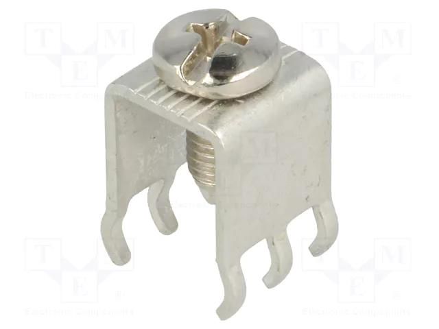 Terminal: screw terminal; THT,screw terminal; silver; Thread: M5 KEYSTONE KEYS7808