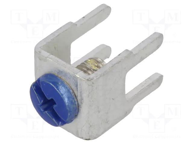 Terminal: screw terminal; THT,screw terminal; blue; 7.5x5mm KEYSTONE KEYS7772-5