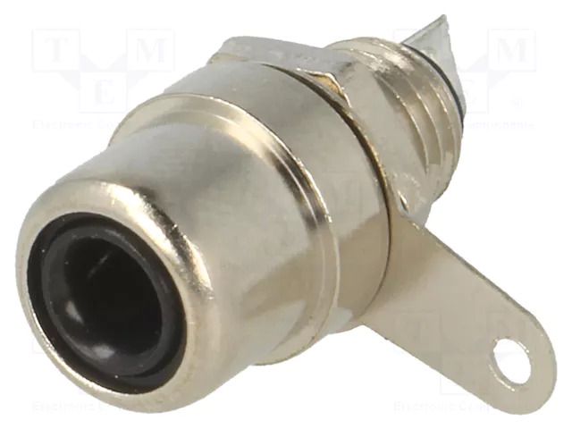 Connector: RCA; socket; female; straight; soldering; brass KEYSTONE KEYS574