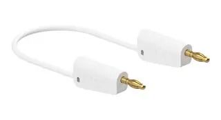 STACK 4MM BANANA PLUG-PLUG, WHITE/32A/2M 64.1037-20029