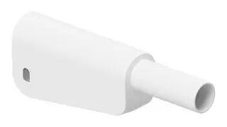 BANANA TEST CONN, PLUG, 32A, WHITE/CABLE 66.2025-29