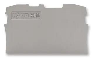 END PLATE, FOR 2 COND TB, GREY 2002-1291