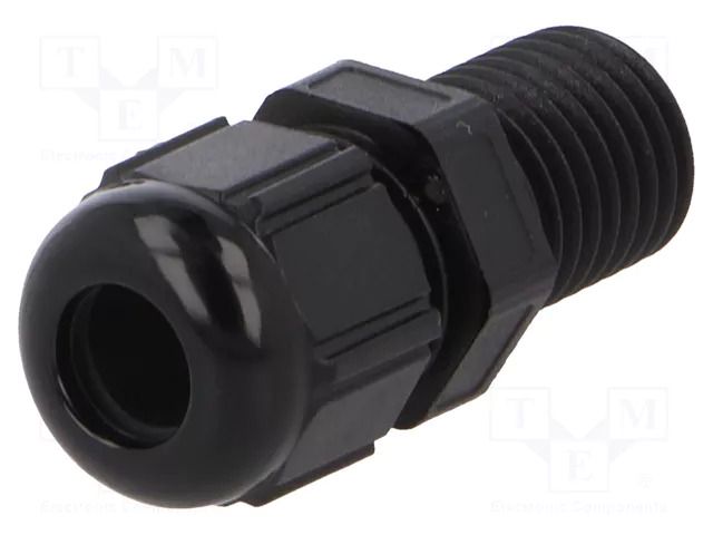 Cable gland; with long thread; M12; 1.5; IP68; polyamide; black LAPP ST-ISO-M12-R9005