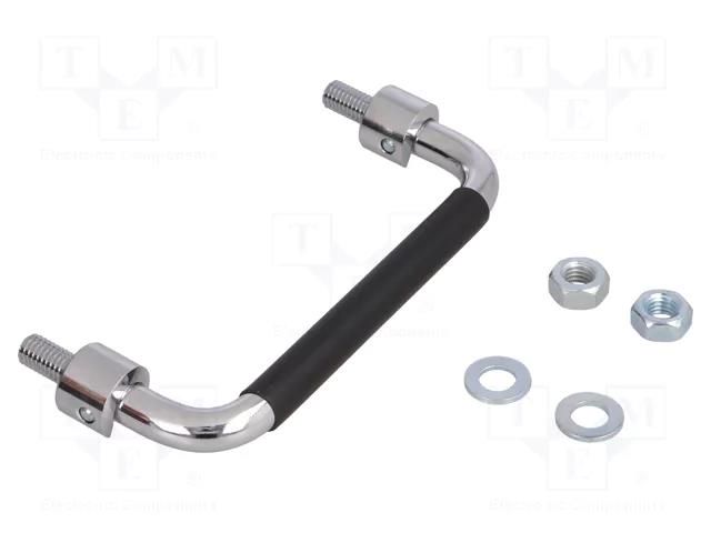 Holder; chromium plated steel; H: 43mm; L: 120mm; W: 10mm; handle MENTOR MR-3286.120