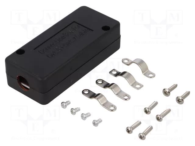Coupler; Cat: 5,5e,6,6a,7,7a; shielded; 22AWG÷26AWG; black; LSA LOGILINK LOG-NP0012B