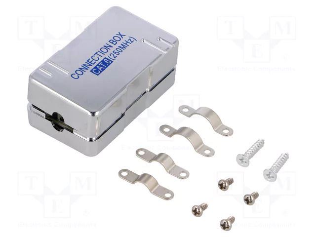 Coupler; Cat: 6; shielded; 22AWG÷24AWG; metallic; for cable LOGILINK LOG-NP0012A