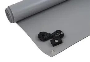 ESD BENCH MAT, GREY, RUBBER, 1.21M 082-0211MP