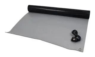 ESD BENCH MAT, GREY, RUBBER, 1.21M 082-0208MP