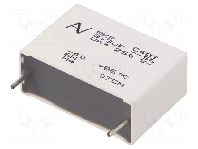 Capacitor: polypropylene; 3.3uF; 250VDC; 160VAC; Ioper.max: 10A KEMET C4ATDBU4330A30J