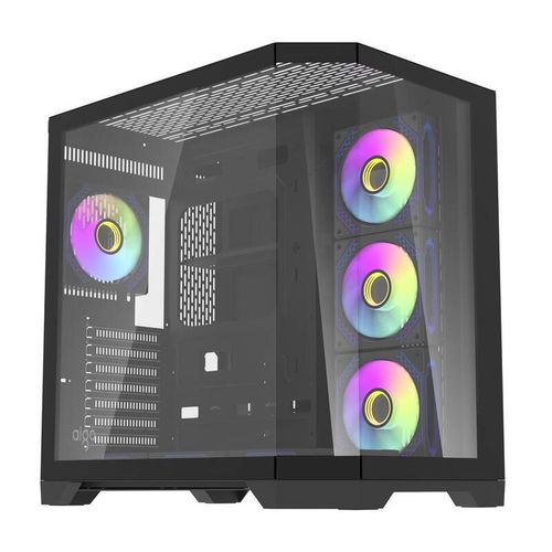 Darflash FT418 PRO computer case + 7 aRGB fans (black), Darkflash FT418 PRO Black