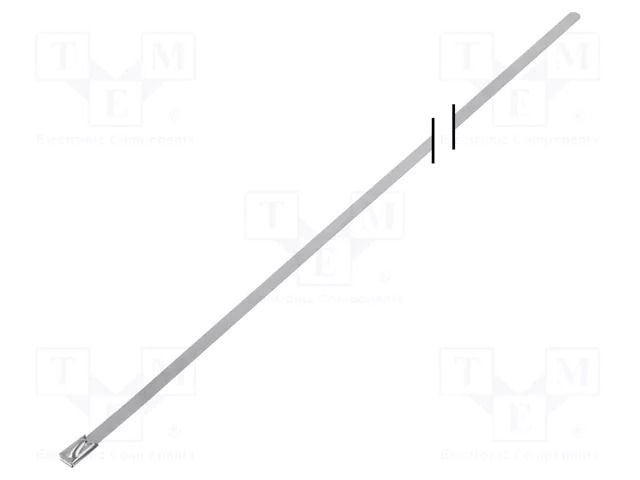 Cable tie; L: 620mm; W: 4.6mm; stainless steel AISI 304; 445N RAYCHEM RPG BU44-620
