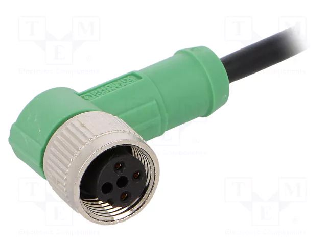Cable: for sensors/automation; M12; PIN: 3; angled; 3m; plug; 250VDC PHOENIX CONTACT 1414553