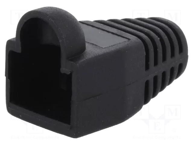 RJ45 plug boot; 5.8mm; black LOGILINK LOG-MP0006