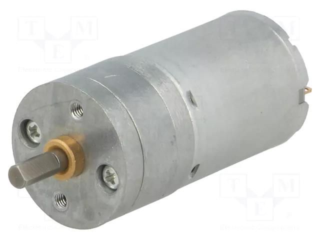 Motor: DC; with gearbox; HP; 12VDC; 5.6A; Shaft: D spring; 1030rpm POLOLU POLOLU-3202