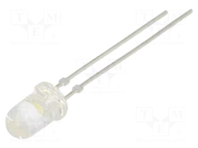 LED; white cold; 5mm; 12000÷18000mcd; 22°; Front: convex; 2.8÷4VDC LUCKYLIGHT LL-504WC2E-W2-2DC