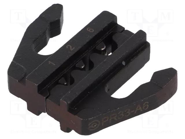Crimping jaws; non-insulated terminals; 0.5÷6mm2; 20AWG÷10AWG ERKO ER-PR33A6
