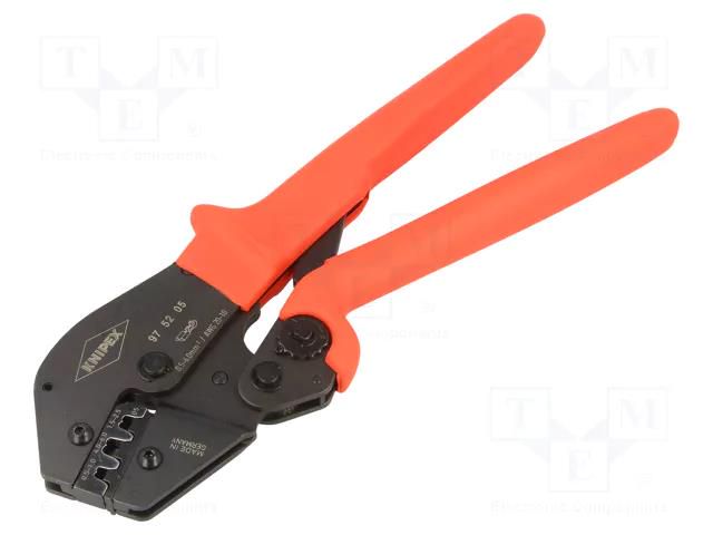 Tool: for crimping; non-insulated terminals; 0.5÷6mm2 KNIPEX KNP.975205