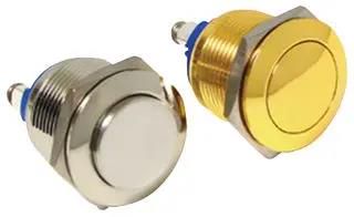 ANTI-VADAL PUSHBUTTON SWITCH, SPST, 2A, 48VDC PV1S640SS.