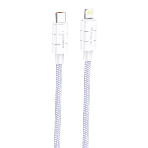 Cable USB-C do Lightning Foneng XS02 PD27W, 1.2m (fioletowy), Foneng XS02 C-iP purple