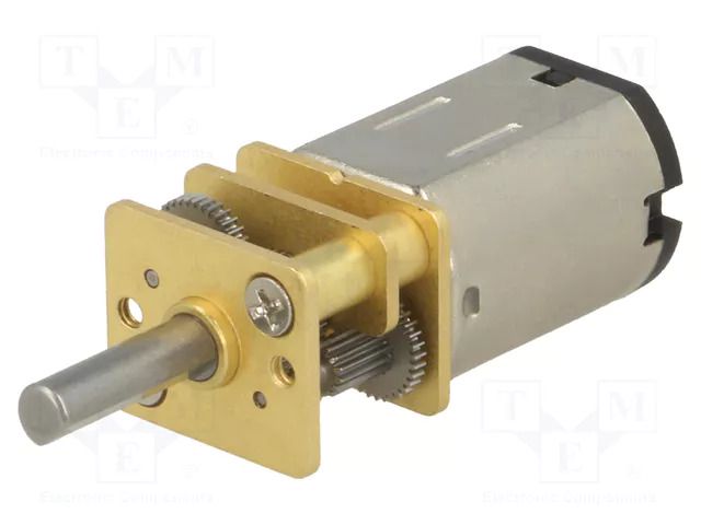 Motor: DC; with gearbox; HPCB 6V; 6VDC; 1.5A; Shaft: D spring; 51: 1 POLOLU POLOLU-3063