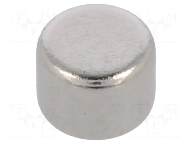 Magnet: permanent; neodymium; 4N; Ø: 4mm; H: 3mm ELESA+GANTER GN55.2-ND-4-3