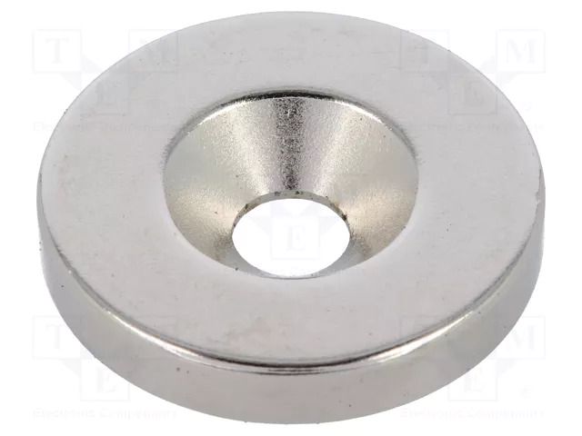 Magnet: permanent; neodymium; 66N; Ø: 24mm; H: 4mm ELESA+GANTER GN55.1-ND-24-5.5